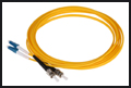 Патч корд оптический LC ST SM DPC